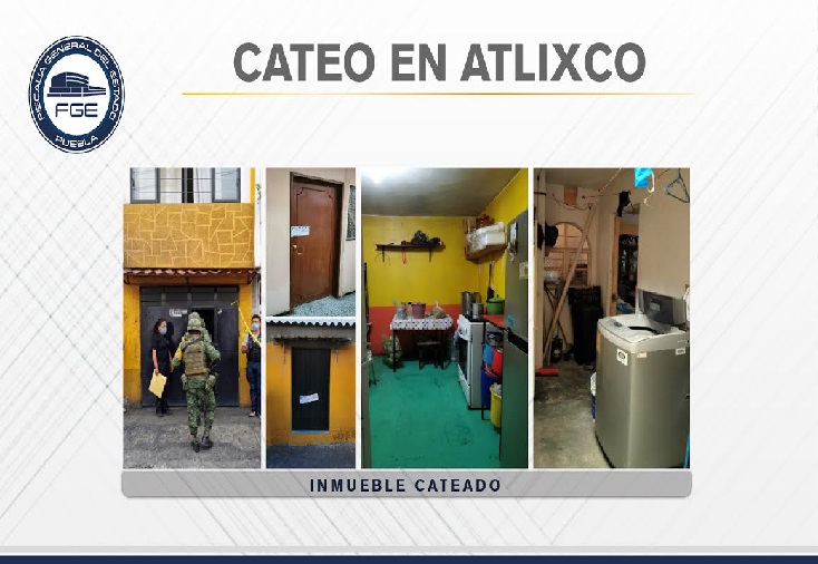 Hallan granada, armas y drogas en cateo a casa de El Crazy en Atlixco