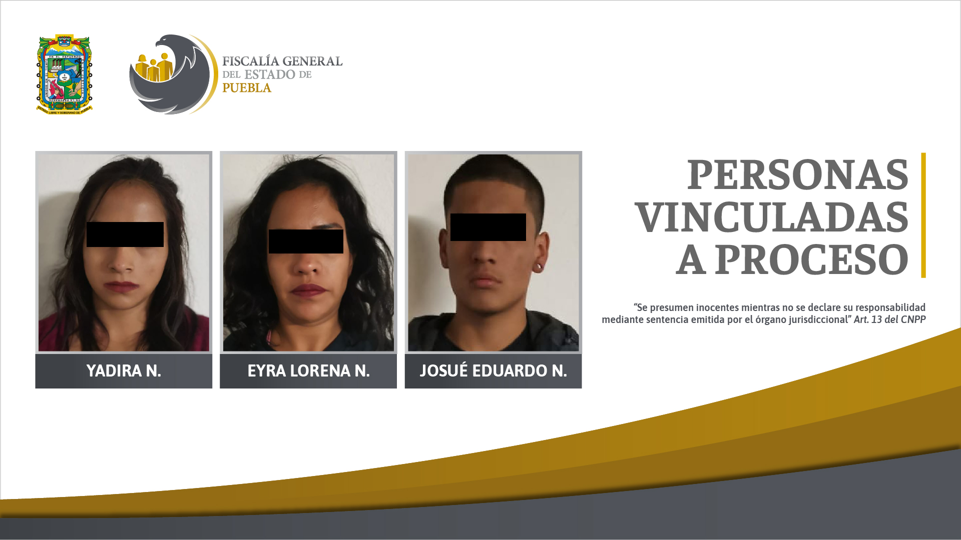 Por narcomenudeo en Cholula, vinculan a proceso a dos mujeres y un hombre