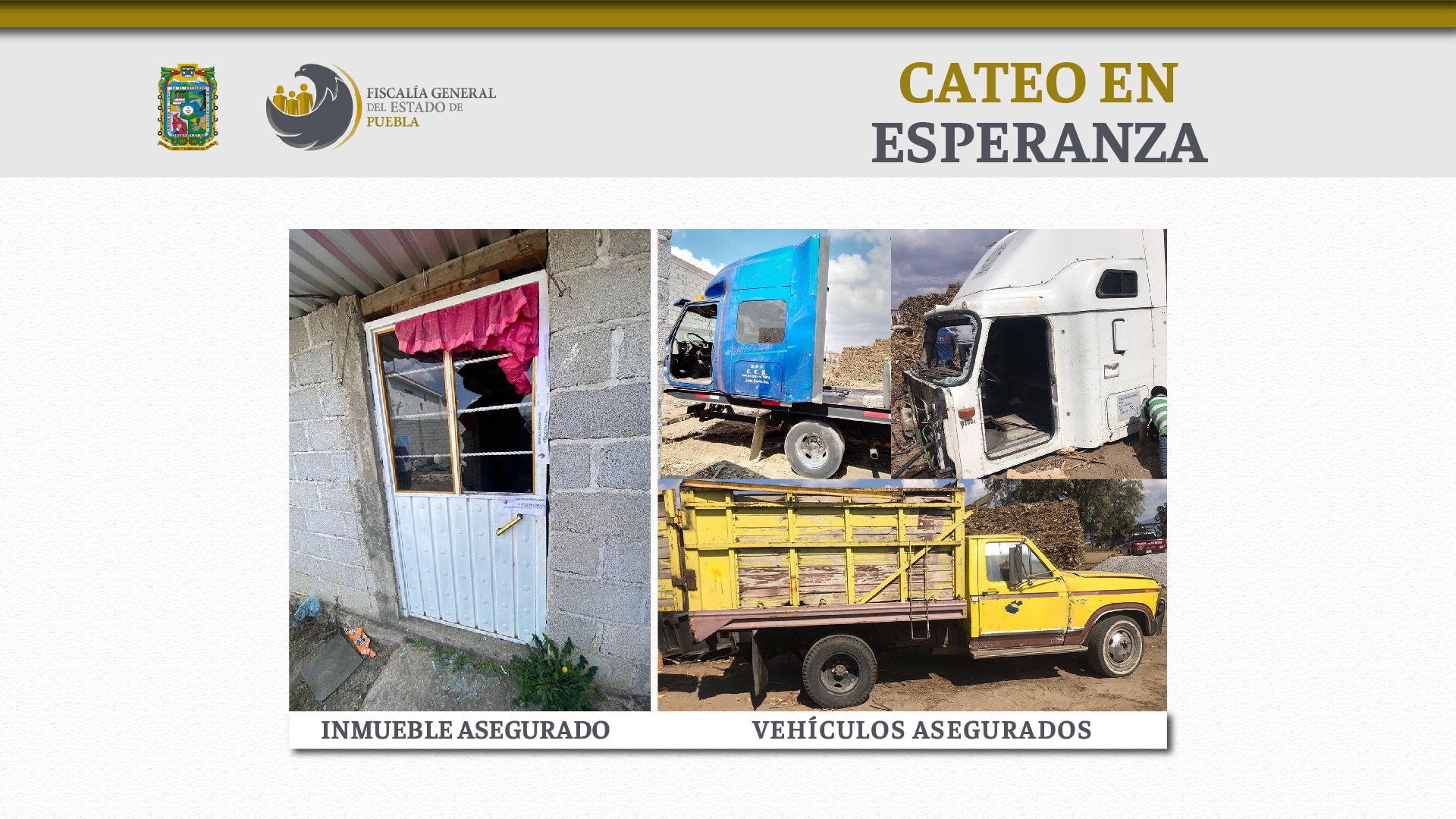 En operativo en Esperanza confiscan dos torton y una camioneta