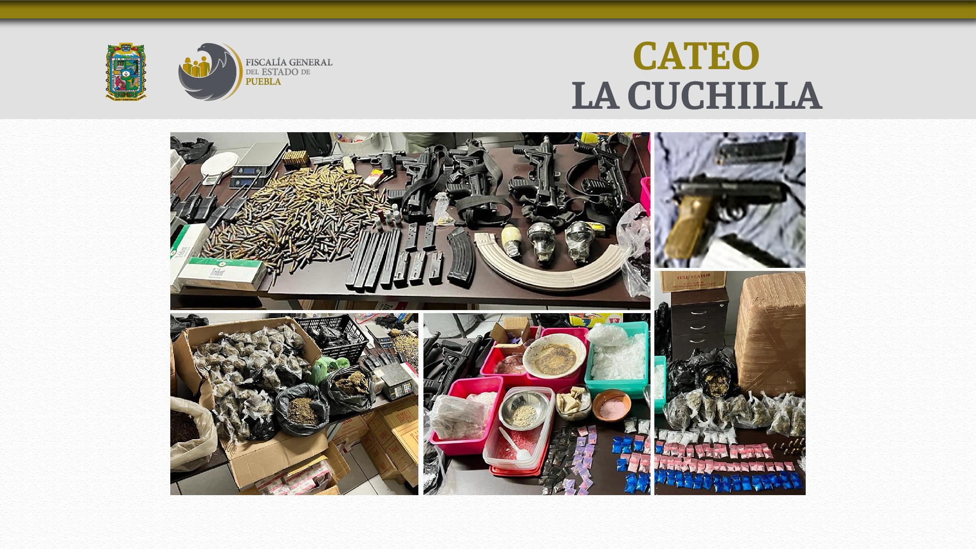 Hasta granadas de fragmentación encontraron en La Cuchilla
