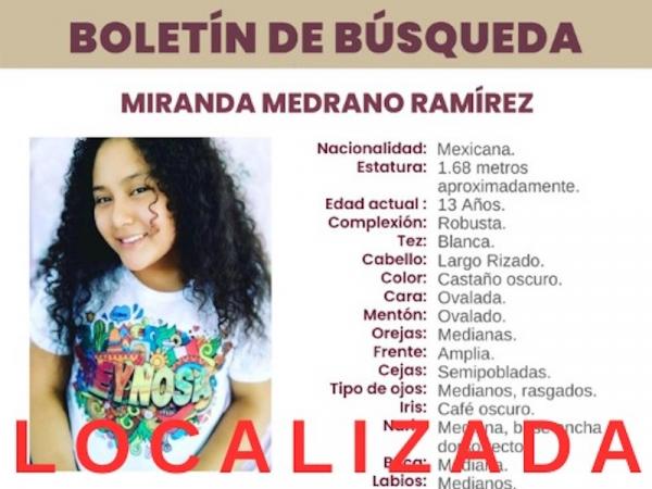 Hallan a Miranda de 13 años en Veracruz; había desaparecido en San Gabriel Chilac