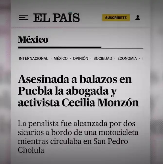 Asesinato de Cecilia Monzón llega a El País