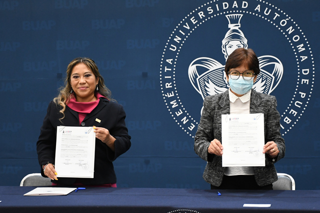Encabeza Lilia Cedillo convenio de colaboración entre la BUAP y la USEP