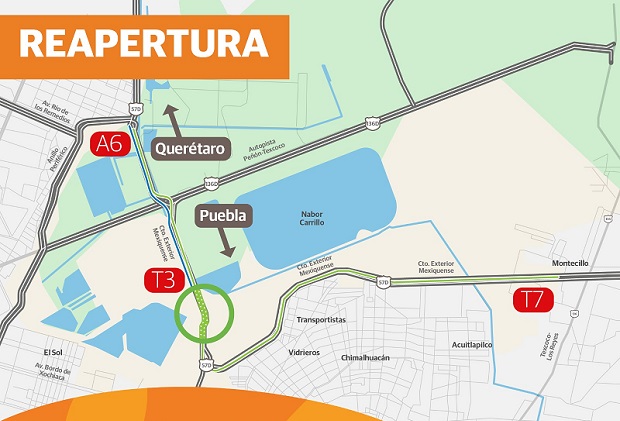 Al fin reabre el Circuito Exterior Mexiquense tras dos días de lluvias