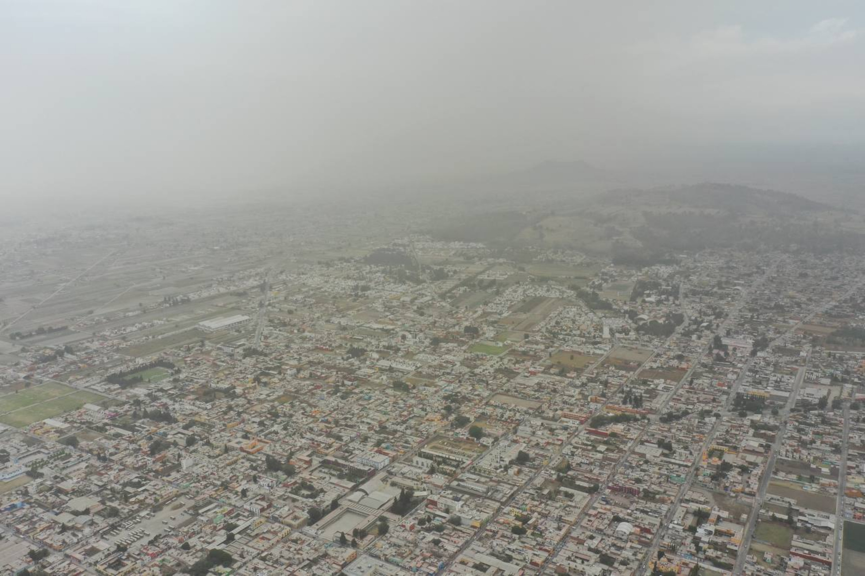 La capital poblana amanece con calidad no satisfactoria de aire
