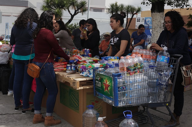 #DondeAyudoPue canaliza ayuda a zonas afectadas en Puebla