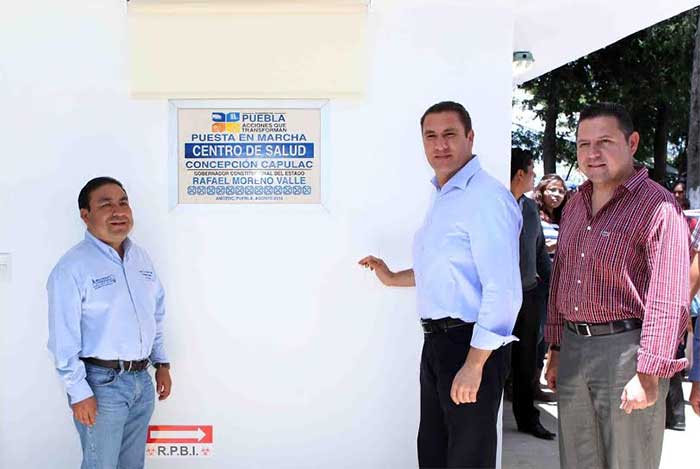 Inaugura RMV Centro de Salud de Capulac y anuncia nuevas obras