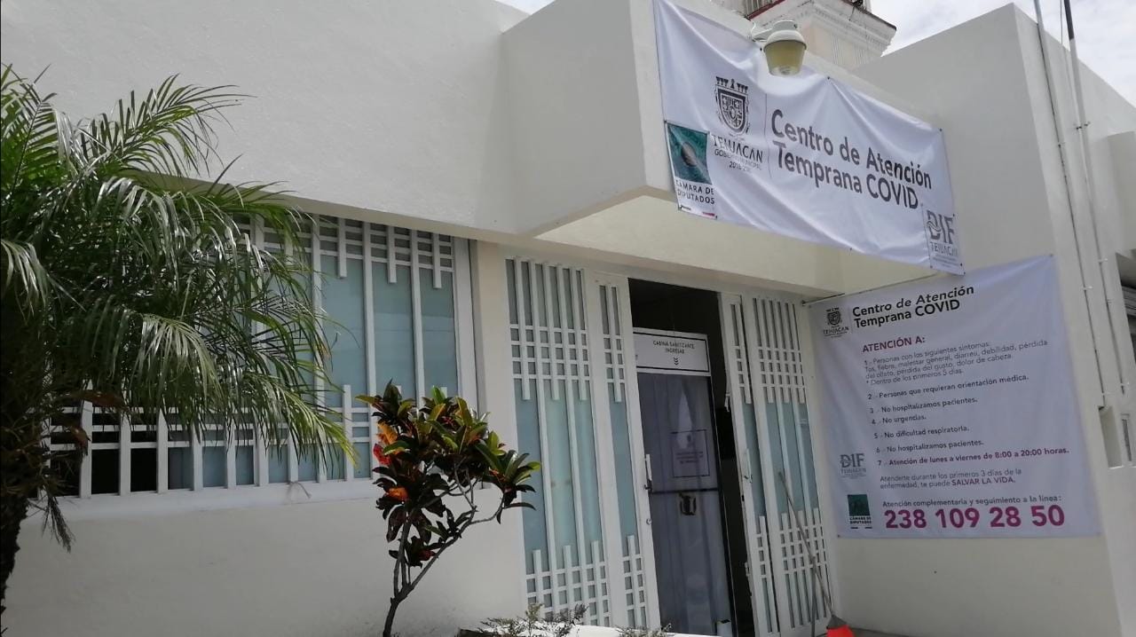 Disminuye 50% atenciones de pacientes en Centro Covid de Tehuacán 