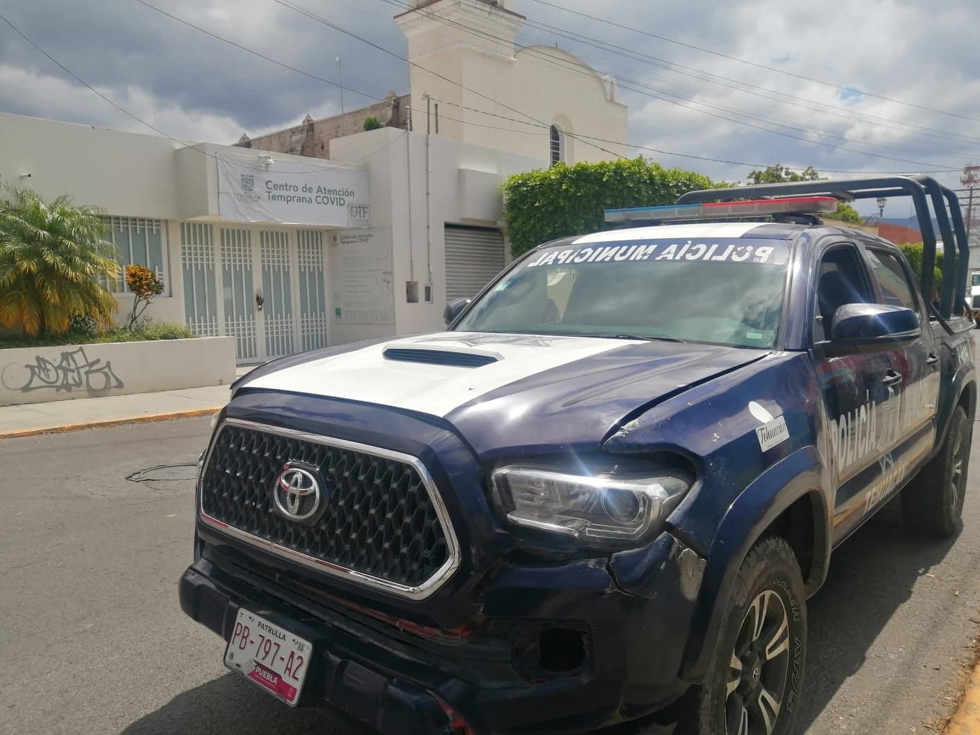 Roban equipo del Centro de Atención Temprana Covid en Tehuacán 