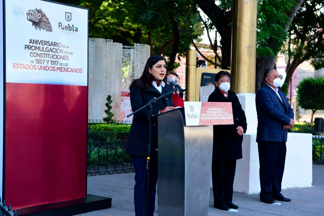 Conmemora Puebla promulgación de las constituciones