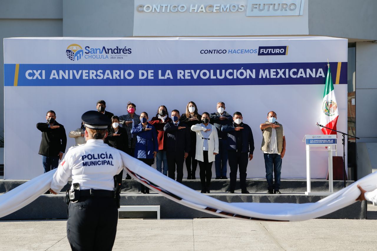 Encabeza Tlatehui ceremonia conmemorativa a la Revolución Mexicana 