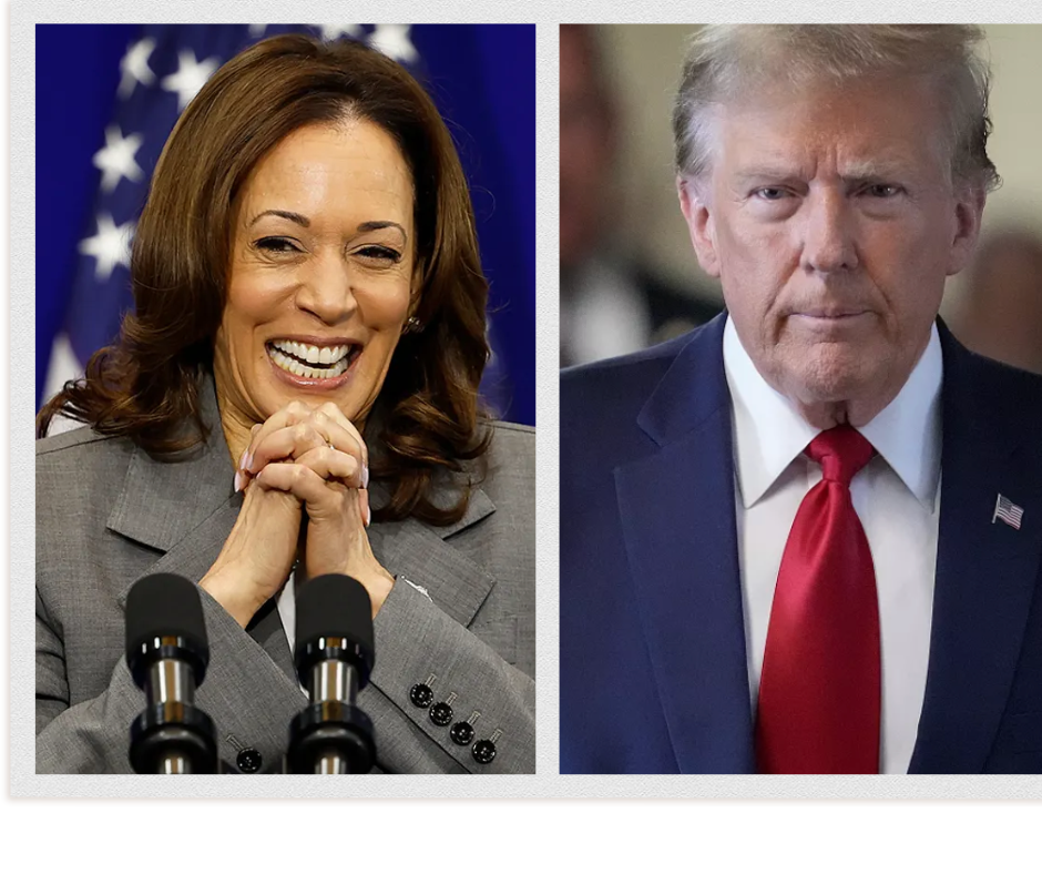 Cerrada batalla entre Kamala Harris y Donald Trump en cuatro estados de EU