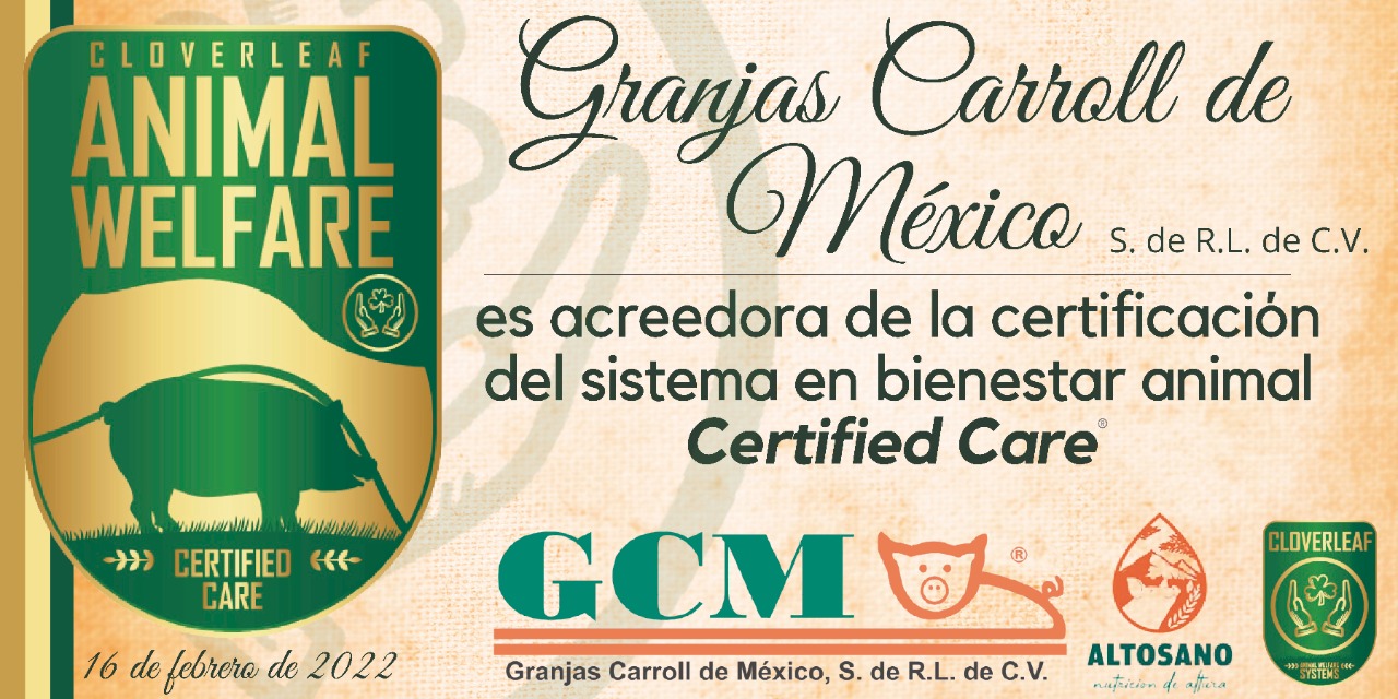 Granjas Carroll, primera empresa en México certificada por cuidado y bienestar animal