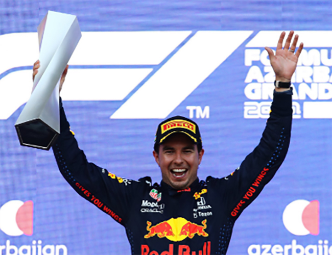 Sergio Pérez gana el Gran Premio de Azerbaiyán