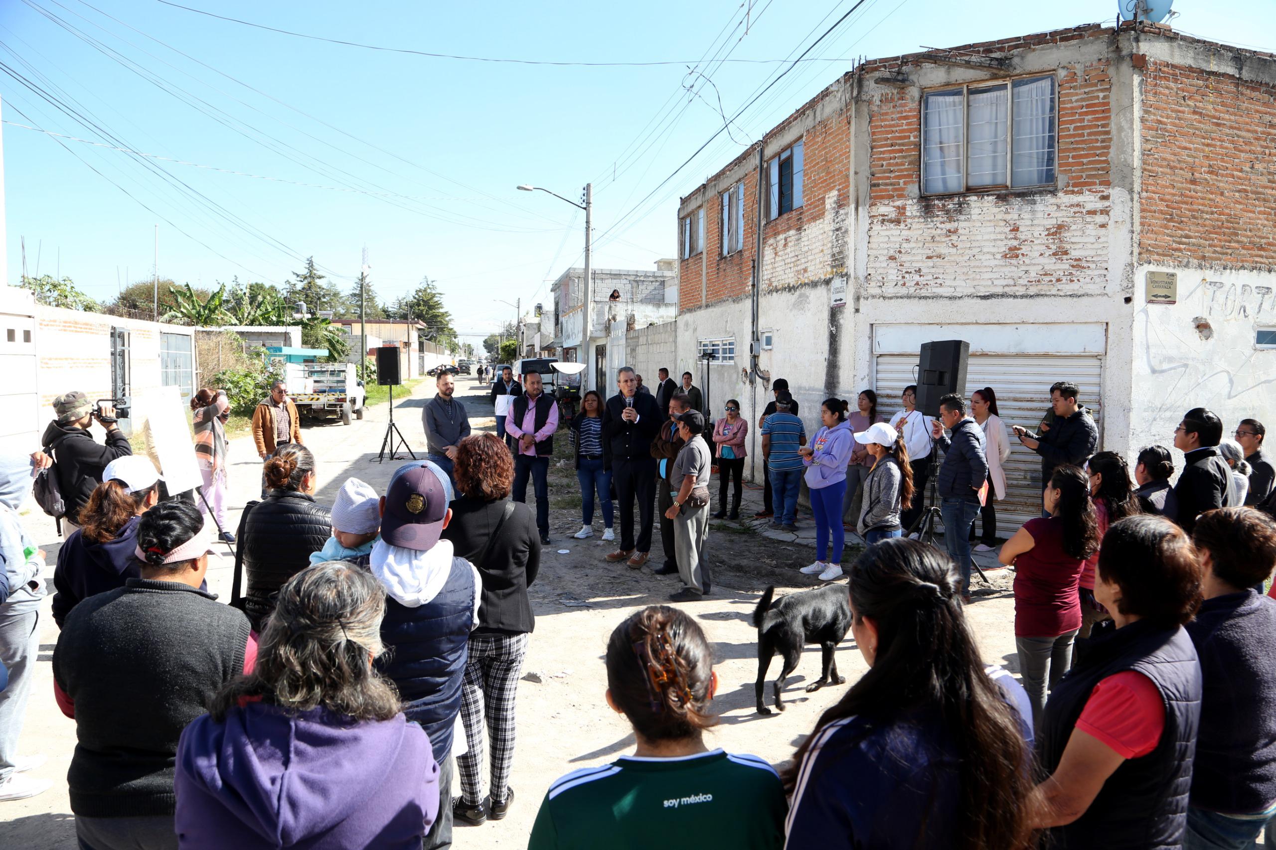 Anuncia Chedraui proyecto de pavimentación en la colonia Guadalupe Hidalgo