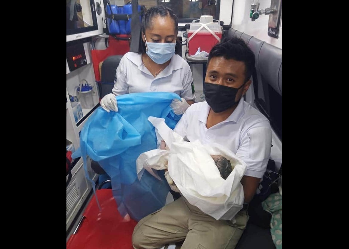 Mujer da a luz en supercarretera a Tehuacán