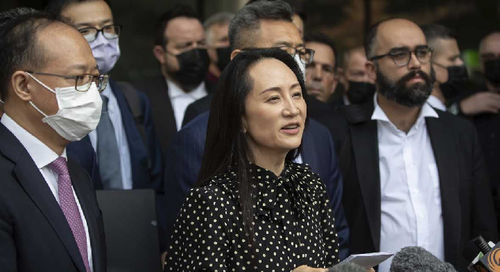 Meng Wanzhou, de Huawei regreso a China, después de su arresto domiciliario en Canadá
