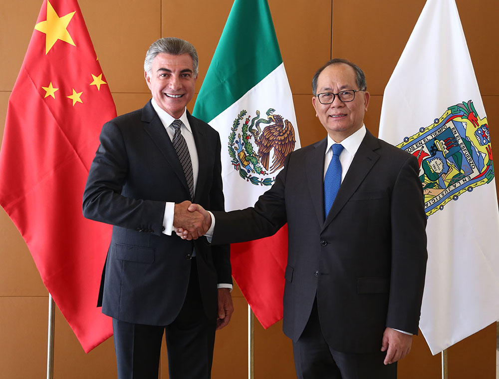 Se reúne gobernador de Puebla con embajador de China