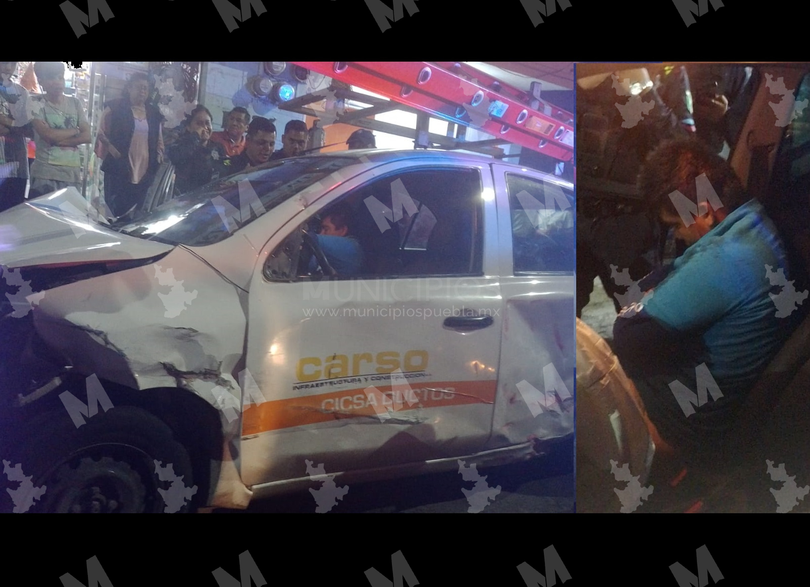 VIDEO Chofer de Grupo Carso atropella a tres personas y choca autos frente al mercado Zapata
