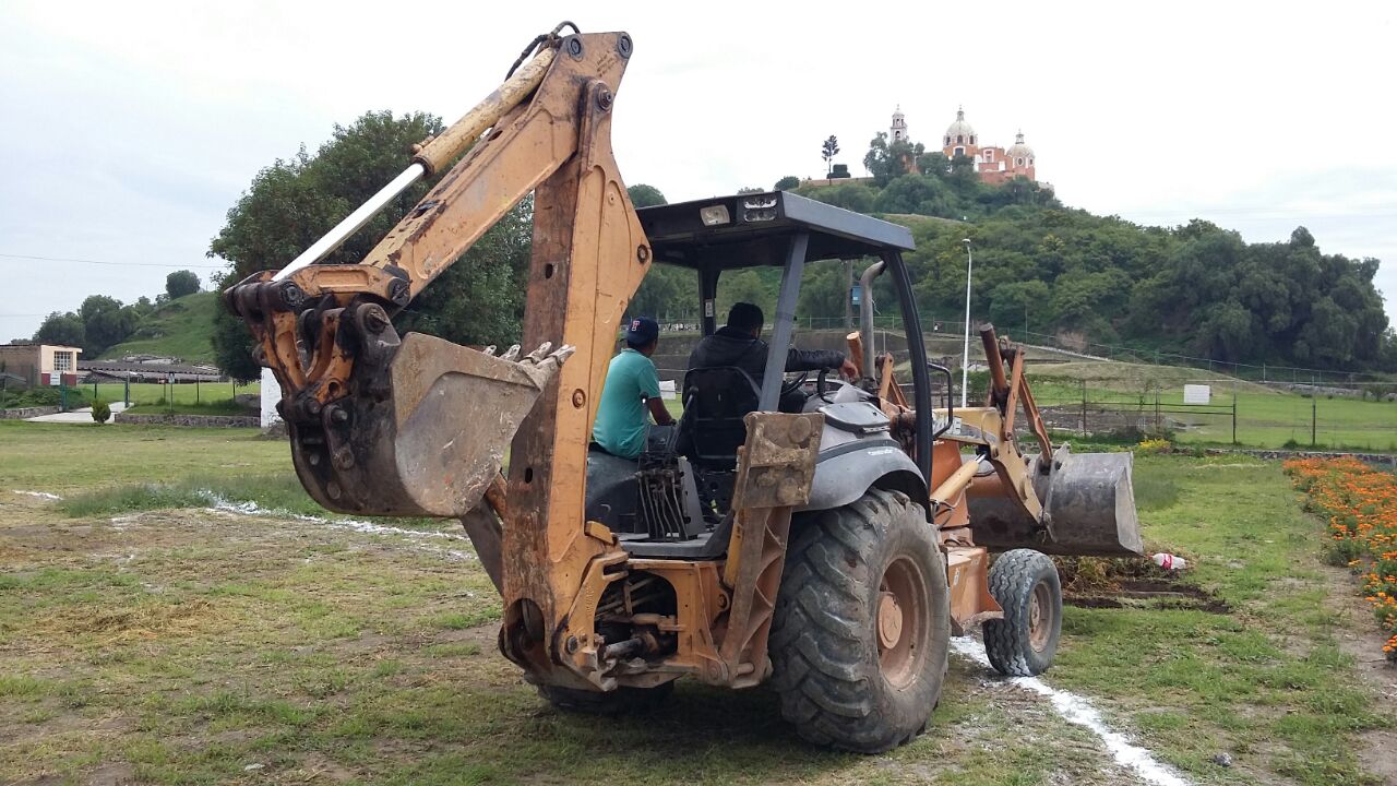 Reanuda gobierno estatal obras en la zona arqueológica de Cholula