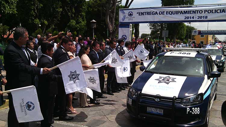 Reforzarán con 13 nuevas patrullas la seguridad en San Andrés Cholula