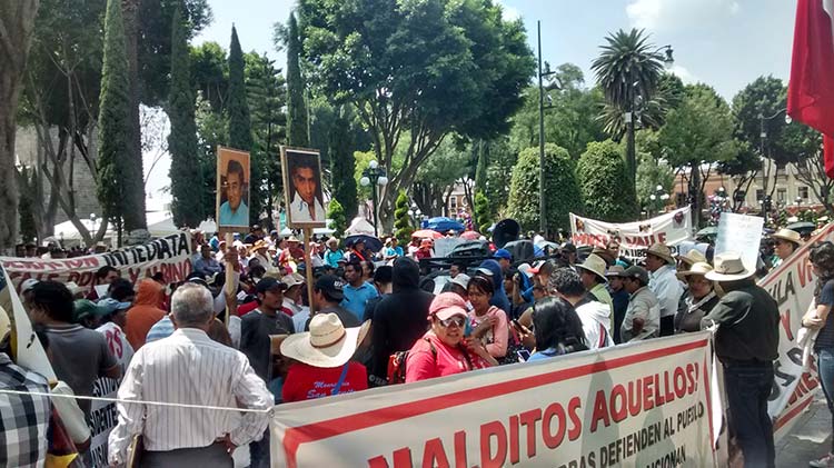 Burla RMV protestas y recorre zona de expropiación en Cholula