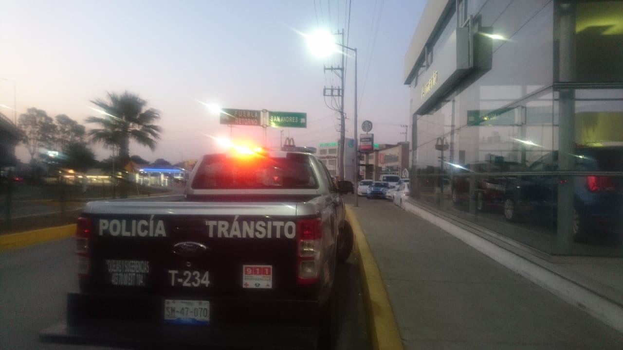Por cuarentena refuerzan seguridad en San Andrés Cholula