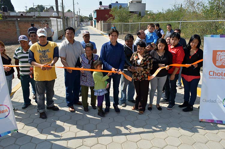 Inauguran obras por 1.7 mdp en San Pedro Cholula