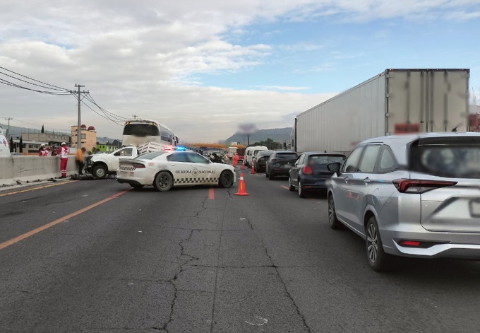 Accidente fatal en México-Puebla deja un muerto y hay caos circular