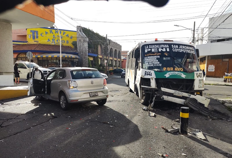 Despuntan en 206% accidentes del transporte público en Puebla