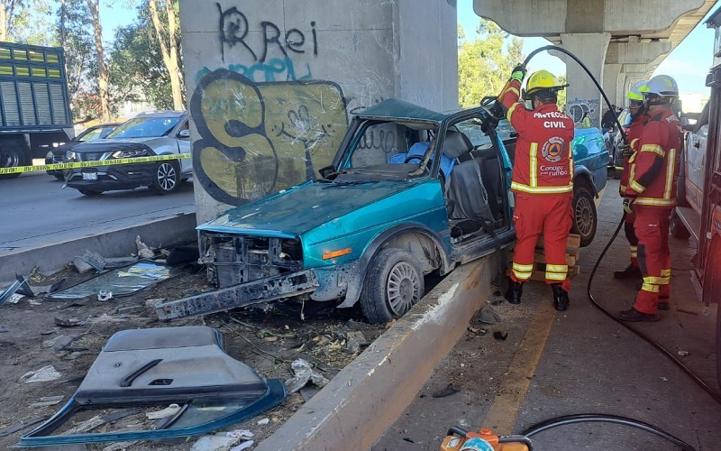 Un Muerto Y 3 Heridos Deja Choque Contra Columna Del Segundo Piso Municipios Puebla Noticias 8473