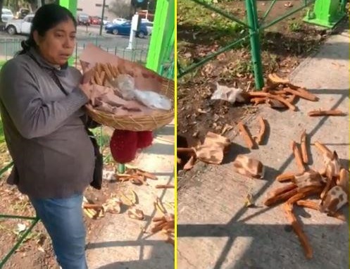 VIDEO Policías me hicieron calzón chino, denuncia vendedora