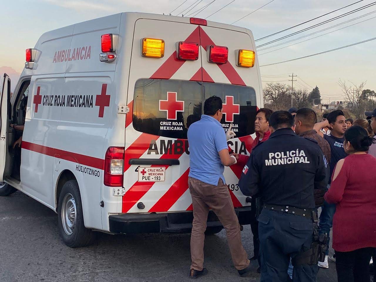 Auto atropella y mata a ciclista en Huejotzingo