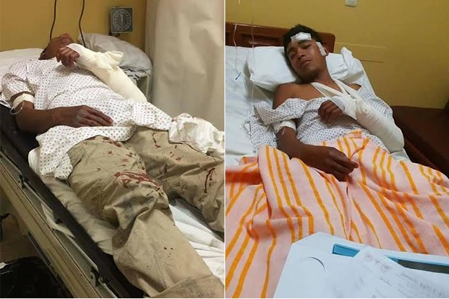 Conductor golpea a ciclista con bat y lo manda al hospital en Tehuacán