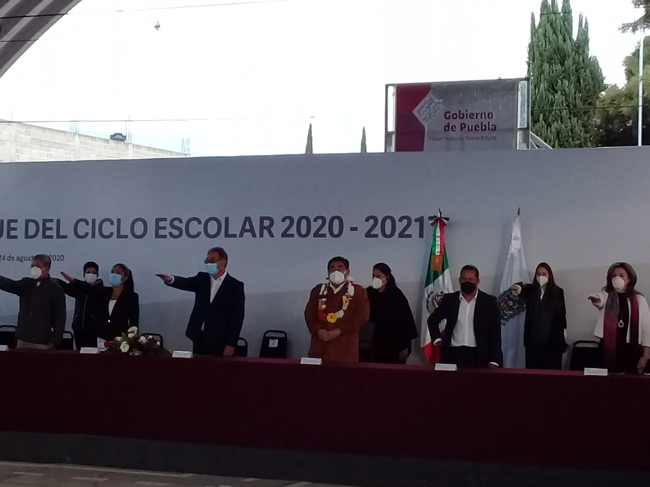Miguel Barbosa arranca Ciclo Escolar 2020-2021 desde las faldas del Popo