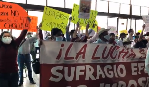 Morenistas se confrontan en cierre de campaña ante Mario Delgado