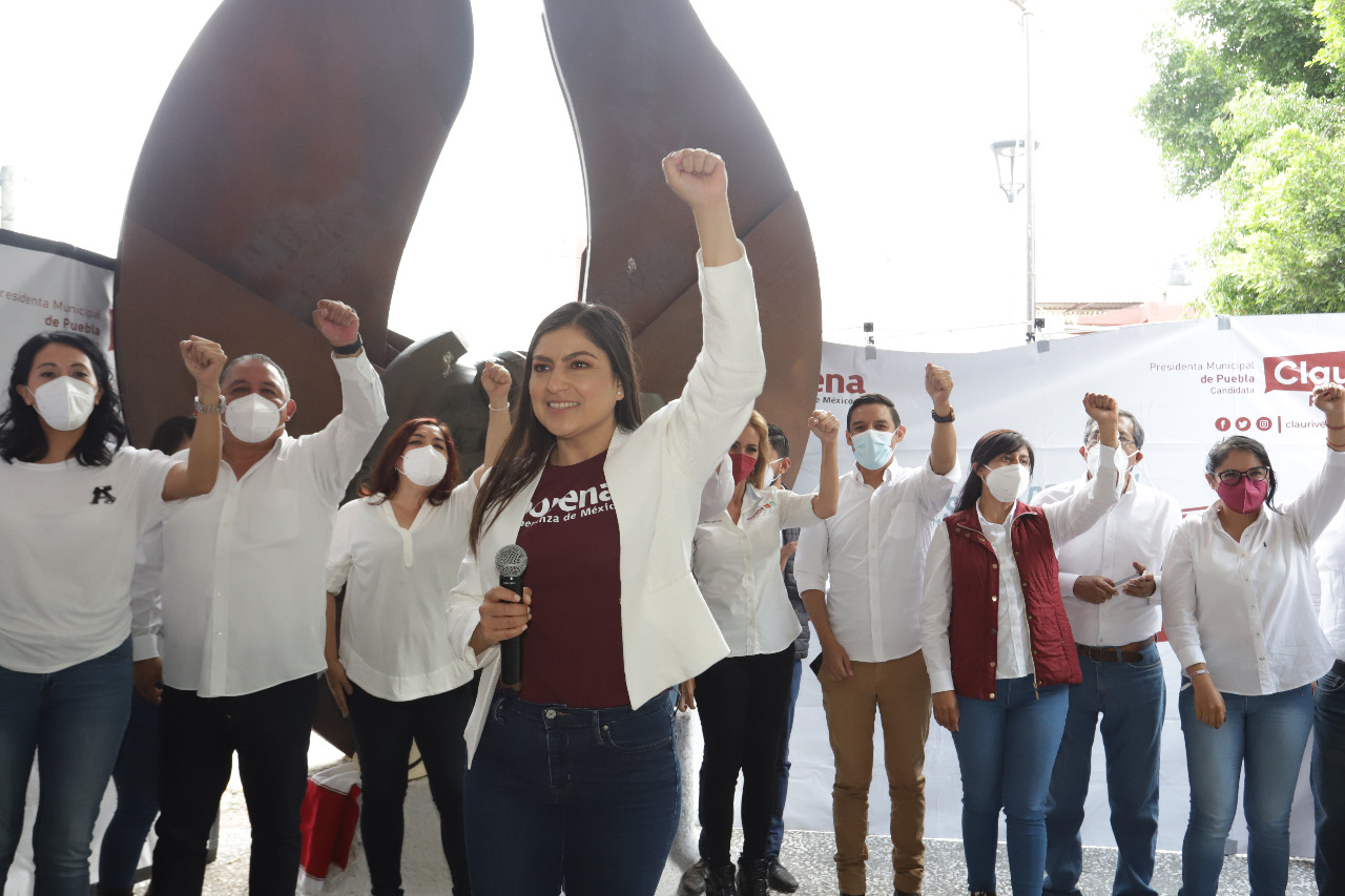 Llama Claudia Rivera a defender la esperanza en las urnas