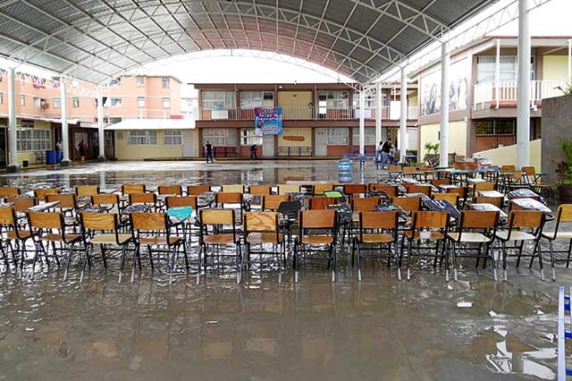Suspenden clases 2 días por tormenta Chris en 43 municipios de Puebla