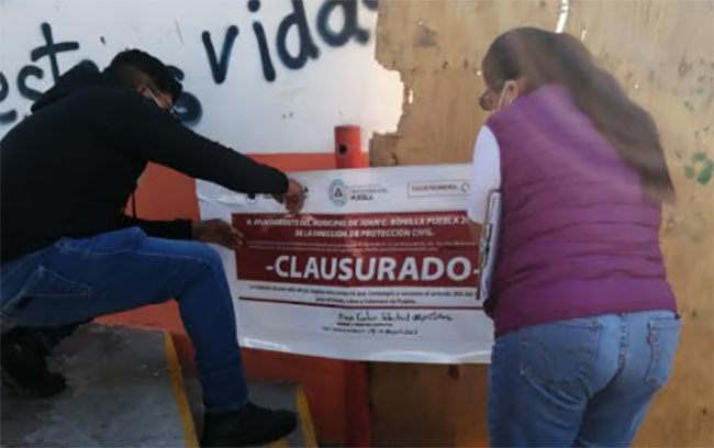 Ayuntamiento de Juan C. Bonilla clausura la empresa Bonafont