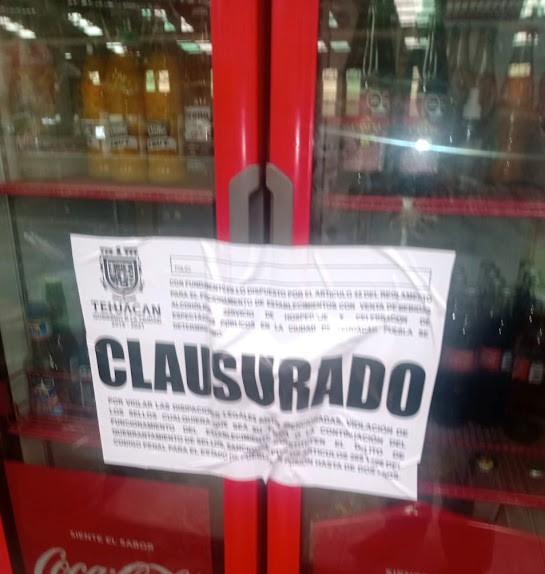 Inmovilizan refrigeradores de comercios en Tehuacán por incumplir Ley Seca 