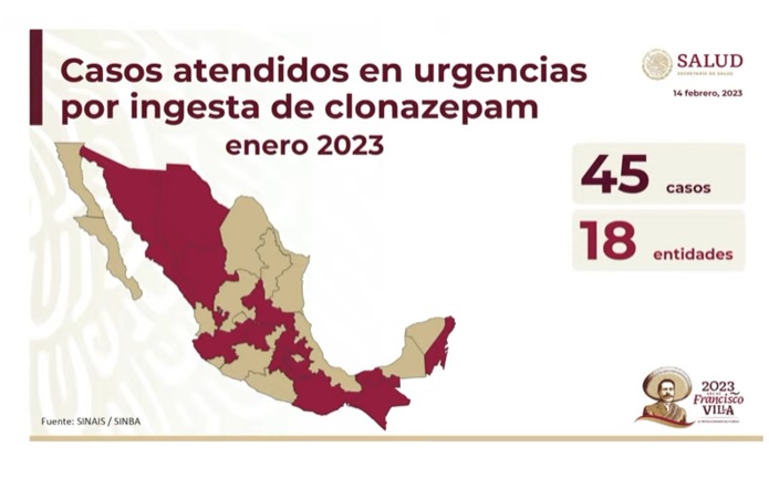 Llegan a urgencias en Puebla y 17 estados por reto de clonazepam