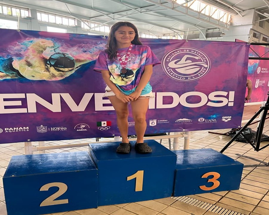 Se luce Ximena Aguirre en el Nacional de Natación Monterrey 2023