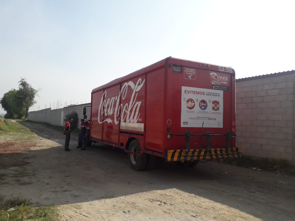 Tras balacera recuperan camión de Coca-Cola en El Verde
