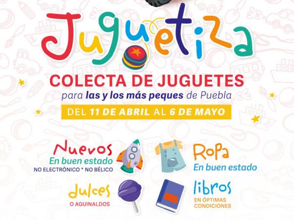  Organizan colecta de juguetes para celebrar el Día del Niño y la Niña en Puebla