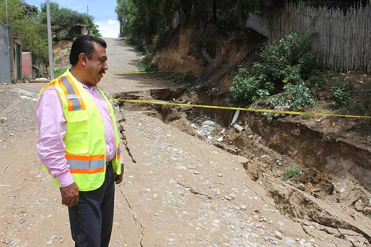 Colector pluvial de 150 mdp en Tehuacán registra hundimientos por lluvias