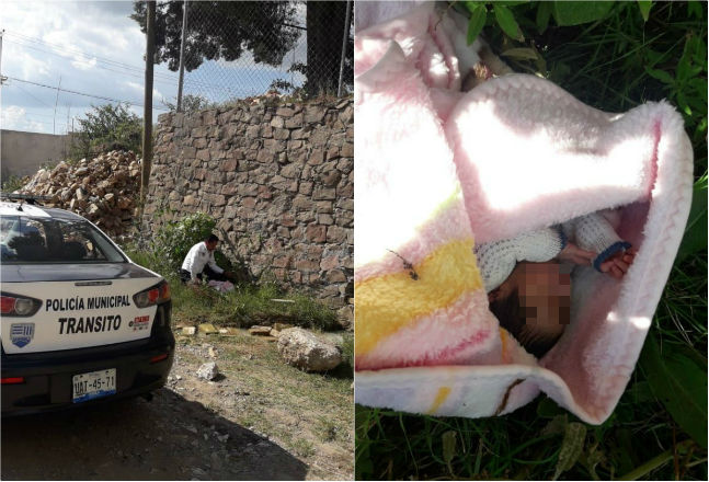 Abandonan bebé de 5 días de nacido en calles de Chachapa