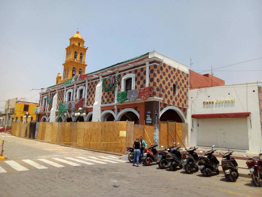 Inicia restauración de inmuebles históricos tras sismo de 2017 en Izúcar