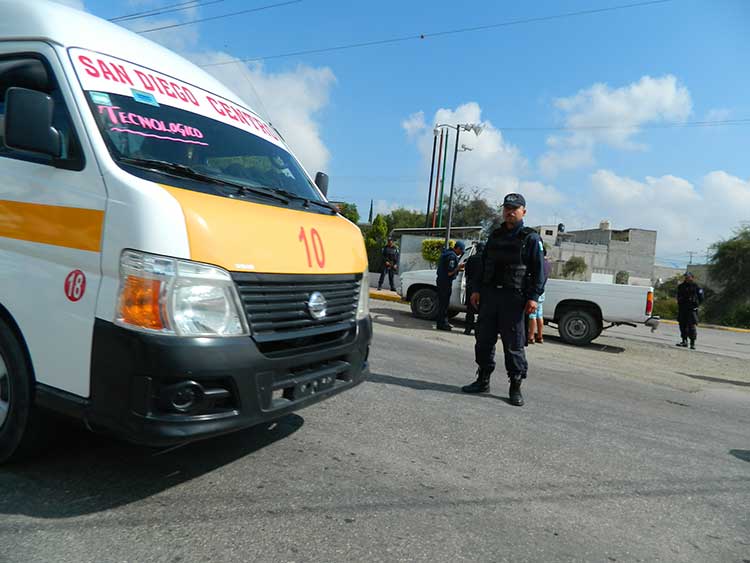 Implementa Contraloría operativo contra transporte público de Tehuacán