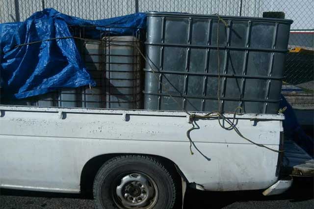 Policía recupera más de 15 mil litros de combustible en Palmar y Texmelucan