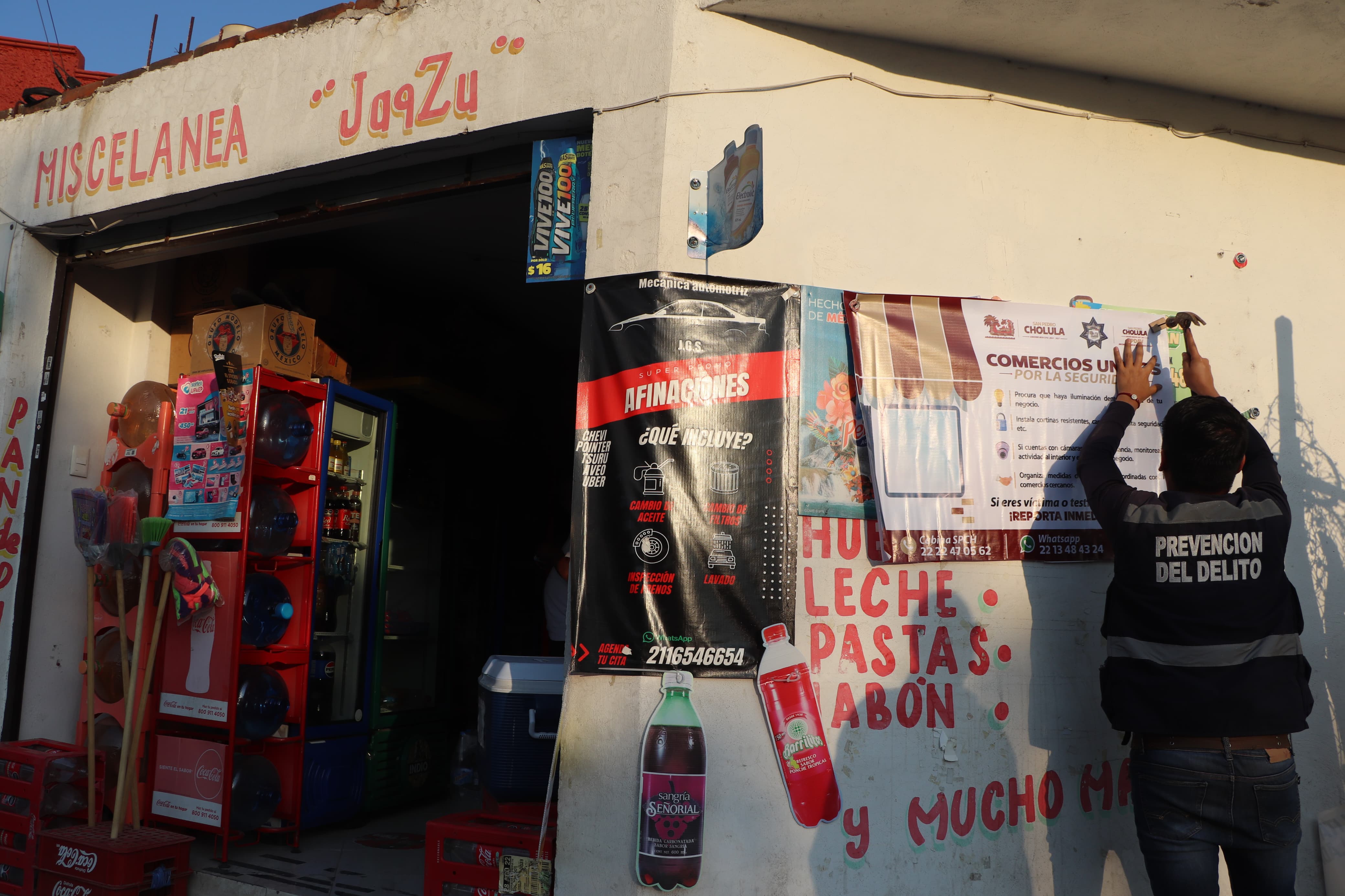En San Pedro Cholula inicia Comercios Unidos por la Seguridad